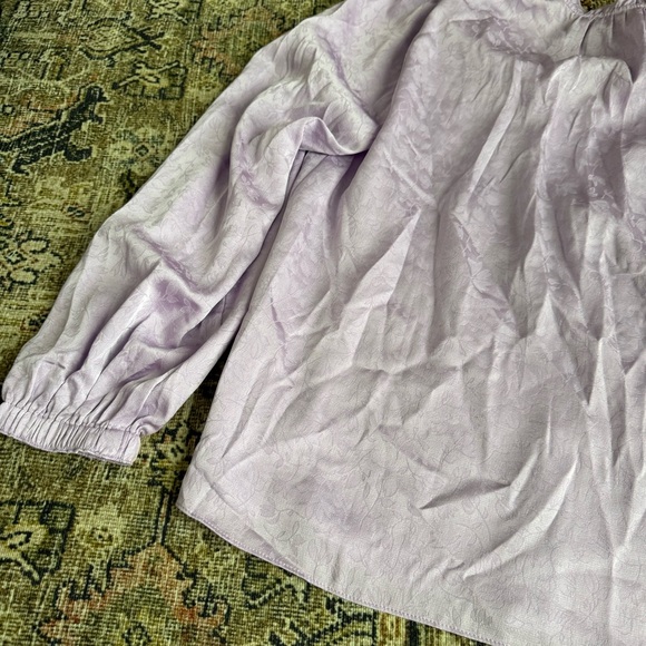 Purple office blouse - Picture 8 of 8